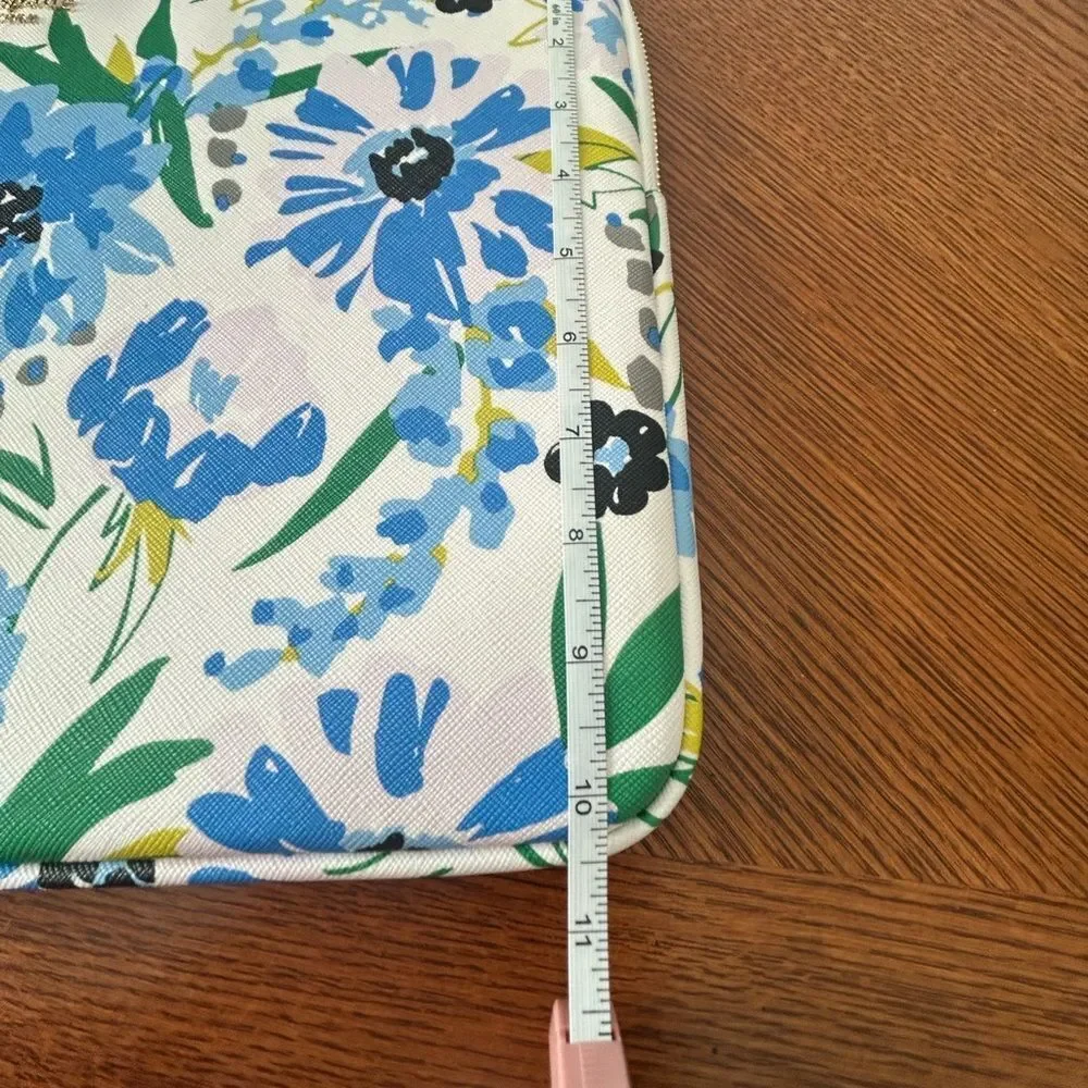 kate spade Blue and Green Floral Laptop Sleeve